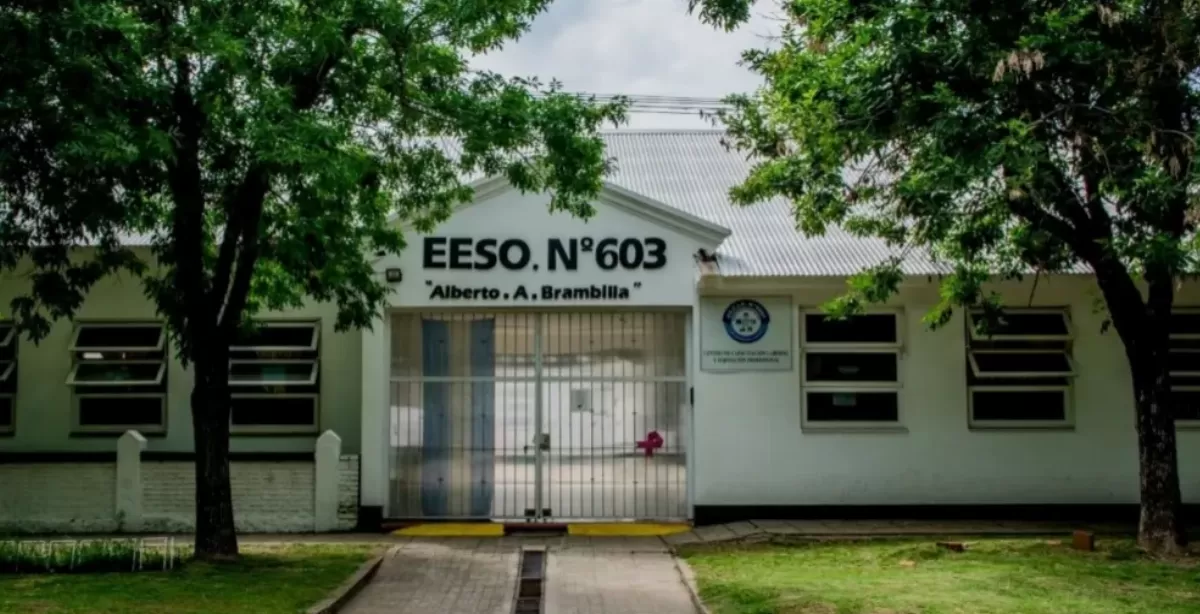 San Jerónimo Sud: avanza la construcción de dos nuevas aulas para la Escuela Secundaria 