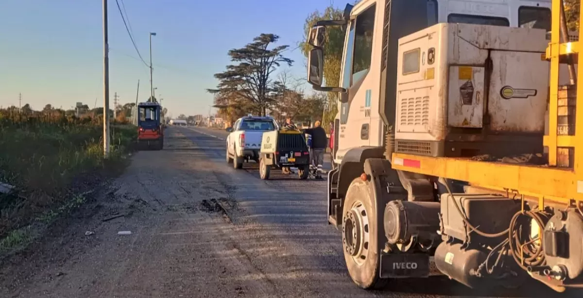 Vialidad Nacional continúa trabajando sobre Ruta 11 en Puerto San Martín
