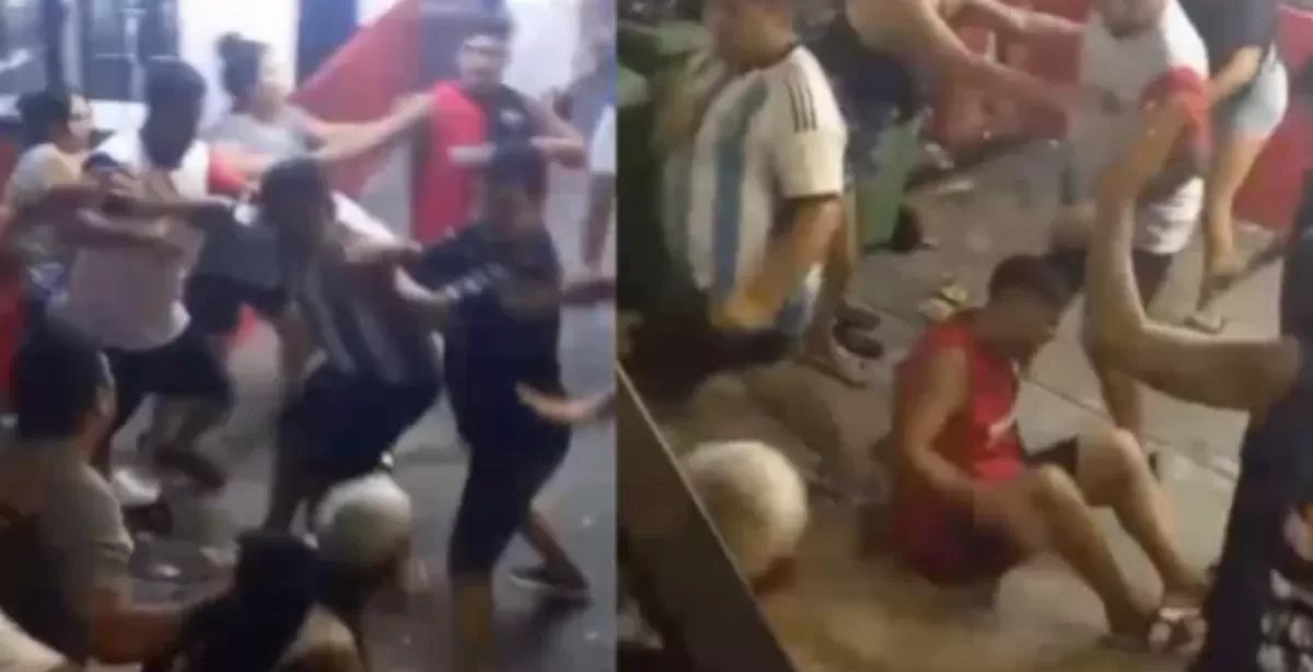 Brutal pelea entre padres en un partido de fútbol infantil en Rosario 