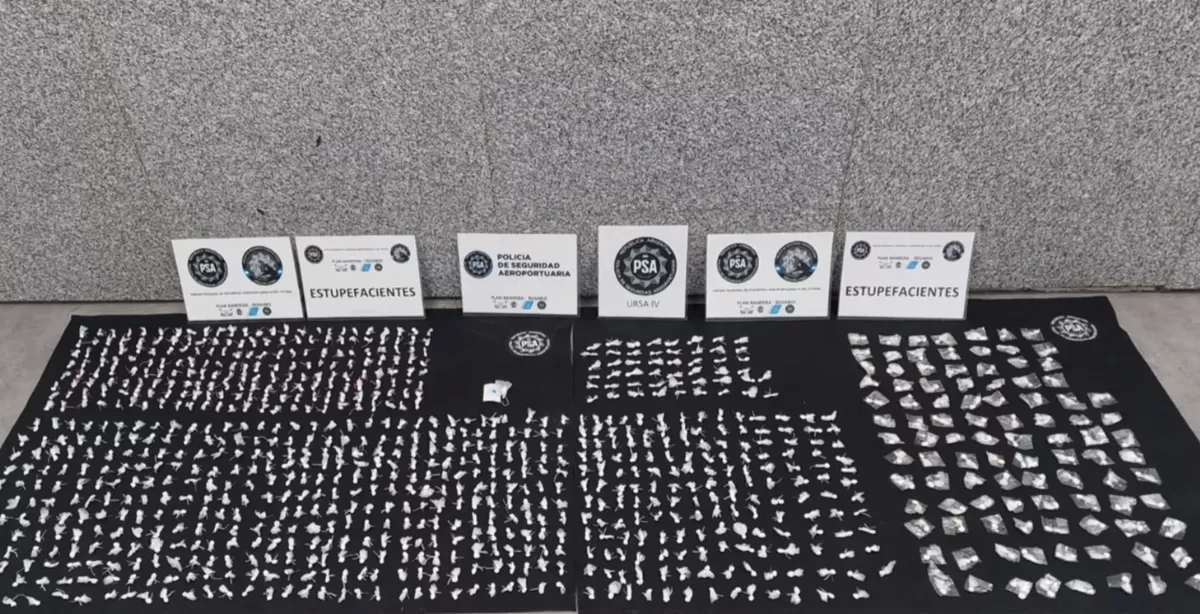 Detuvieron en Rosario a un hombre con 902 dosis de cocaína