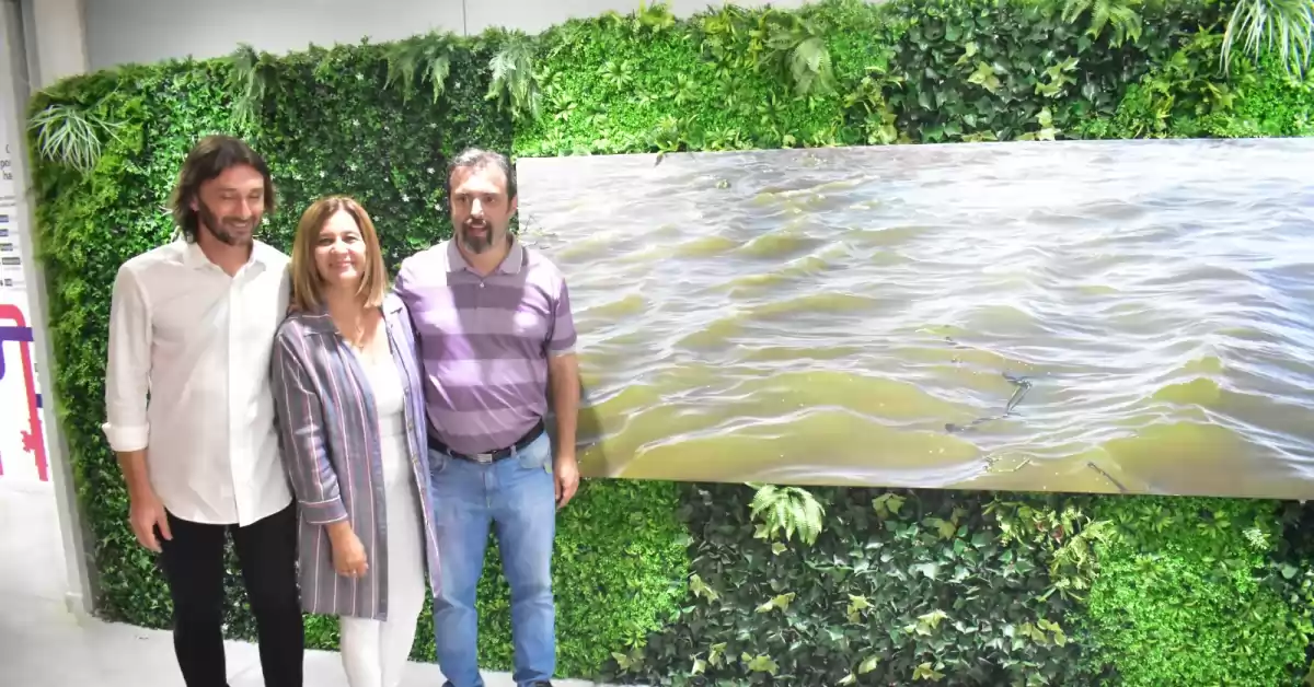 El artista Gabriel Schiavina donó una obra al Museo del Río Paraná