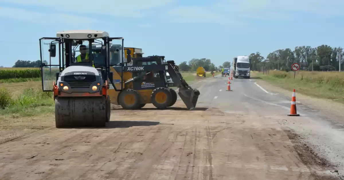 En Santa Fe, se realizan arreglos sobre la Ruta Nacional 178