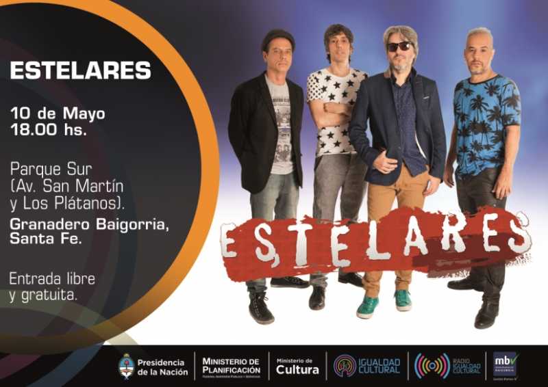 Estelares se presentará el domingo en Granadero Baigorria