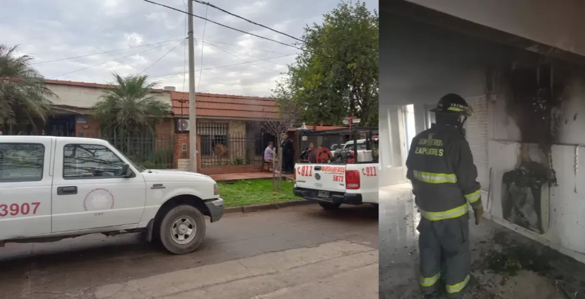 Se incendió un calefactor en una vivienda de San Lorenzo