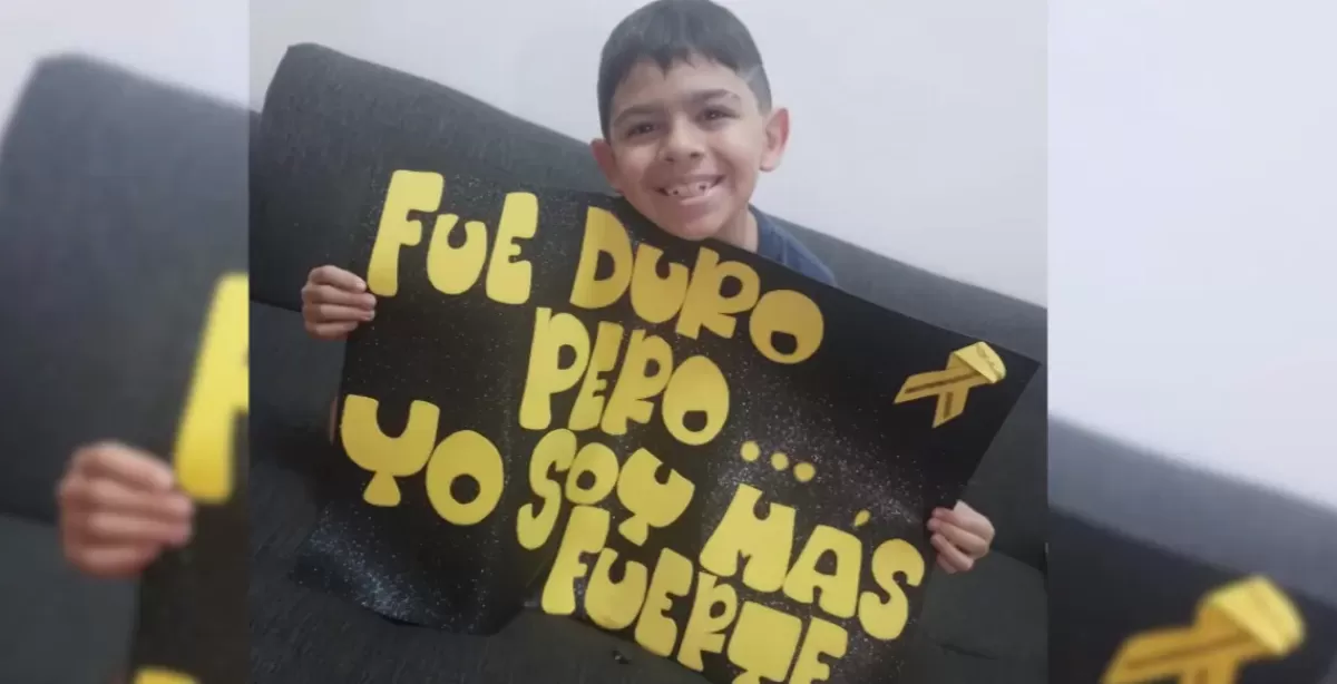San Lorenzo: Mateo venció al cáncer y se prepara para volver a la escuela 