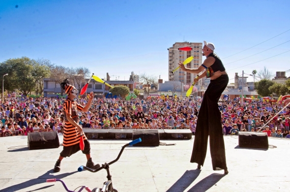 Con una fiesta colorida y multitudinaria, San Lorenzo festejó a lo grande el Día del Niño