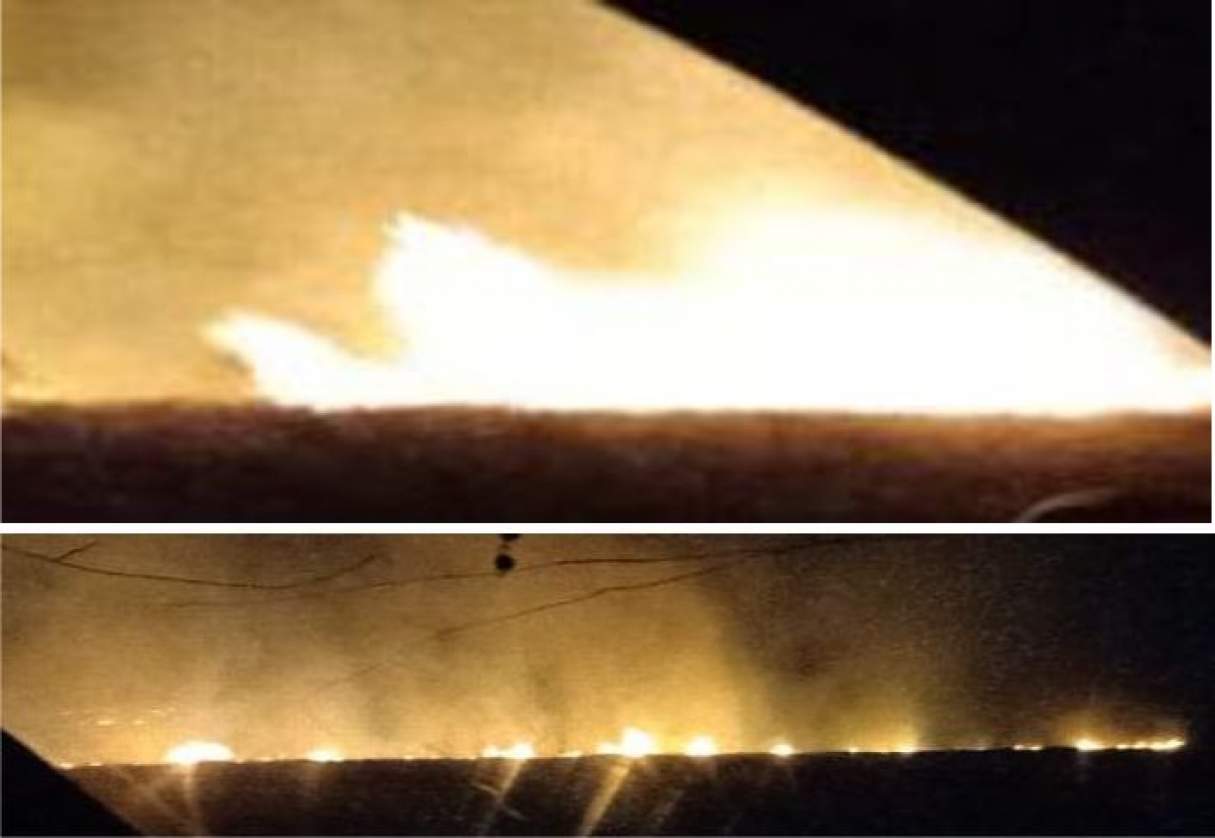 Se incendió un campo de trigo de Ricardone