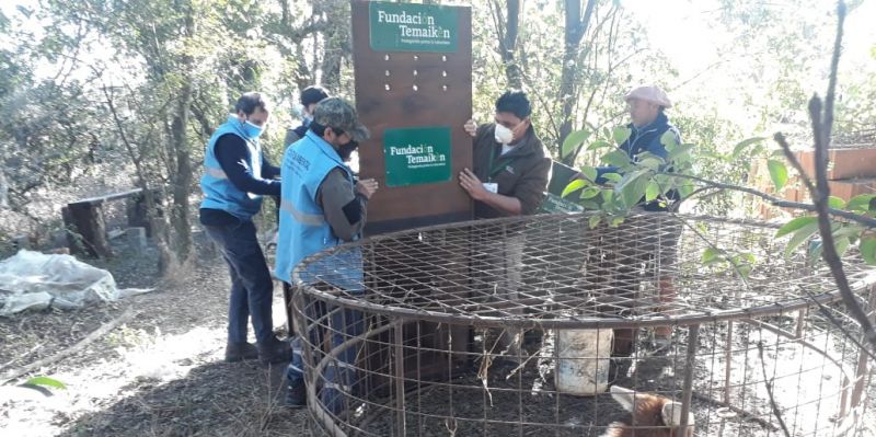 El Ministerio rescató un aguará guazú perdido en General Villegas