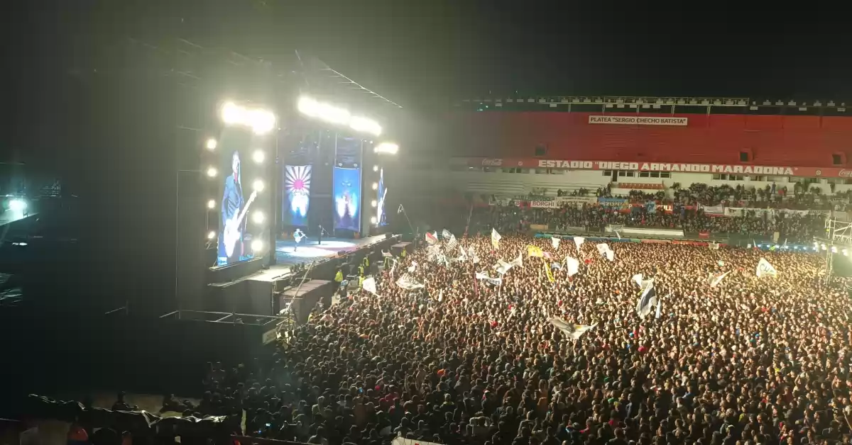 Los Gardelitos tocaron 61 canciones en Argentinos Juniors