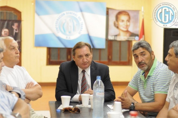 Genesini se reunió con la CGT regional San Lorenzo