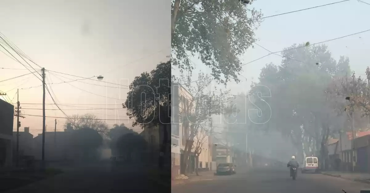Rosario sigue “irrespirable” por el humo de los incendios en las islas
