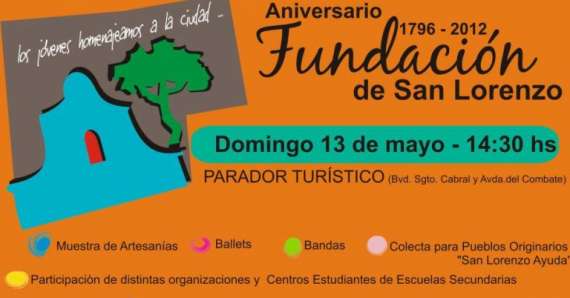 Festejos por el 216° aniversario de la ciudad de San Lorenzo