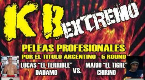 El bermudense Lucas “el terrible” Dadamo peleará por el Título Nacional