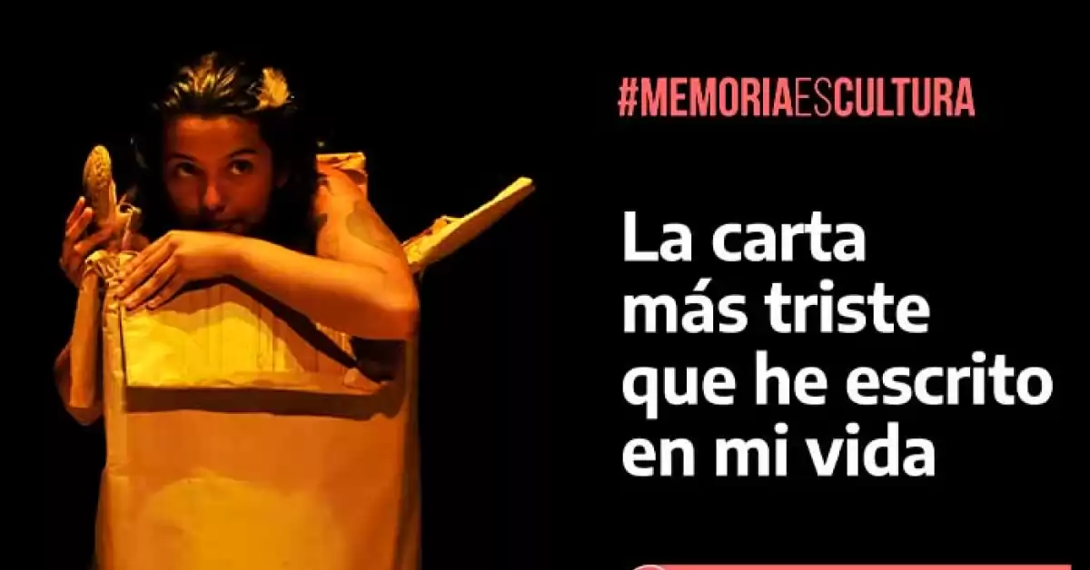 Teatro y memoria: este sábado llega a San Lorenzo la obra “La carta más triste que he escrito en mi vida”