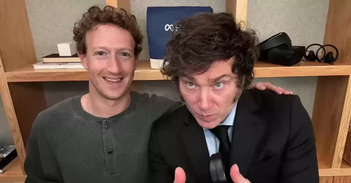 El presidente Javier Milei se reunió con Mark Zuckerberg