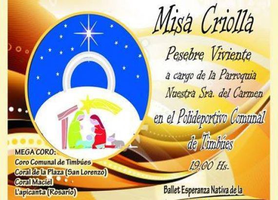 Octavo Festival de la Misa Criolla en Timbúes
