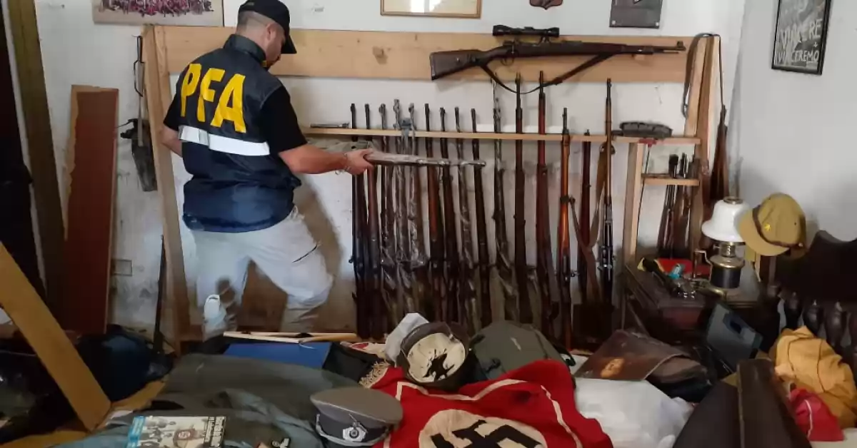 Detienen a un hombre por tener simbología nazi en una megacausa internacional
