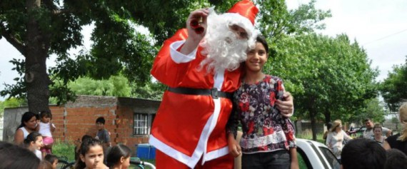 Papá Noel recorrió San Lorenzo