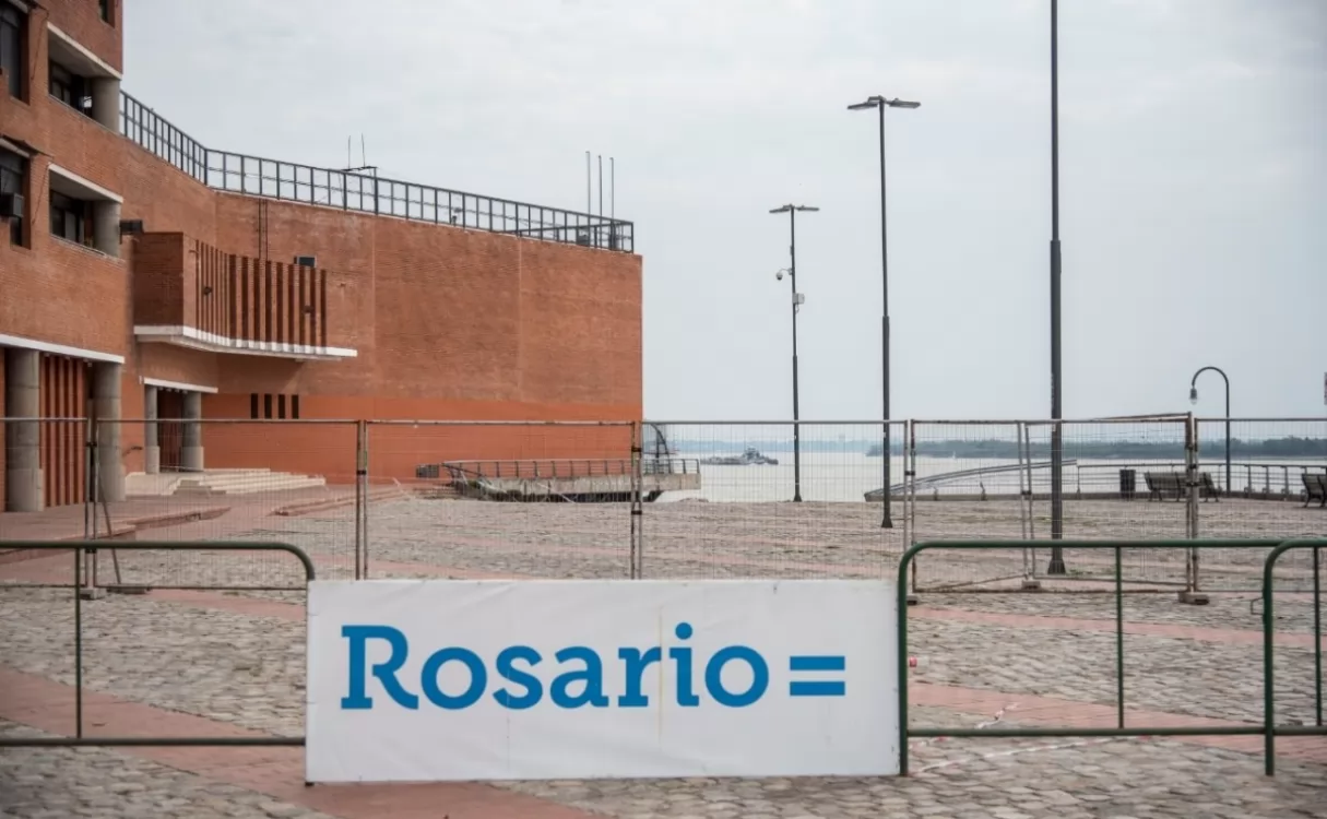 El Municipio realizó una inspección técnica en la zona del Parque España que sufrió un desmoronamiento