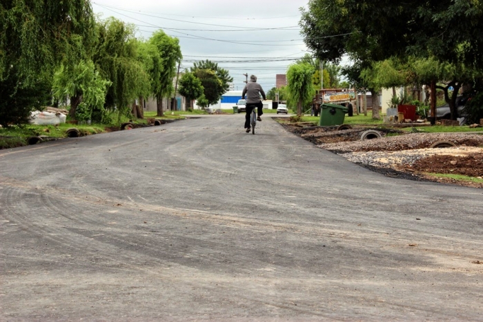 Más obra de pavimentación en la zona oeste de San Lorenzo
