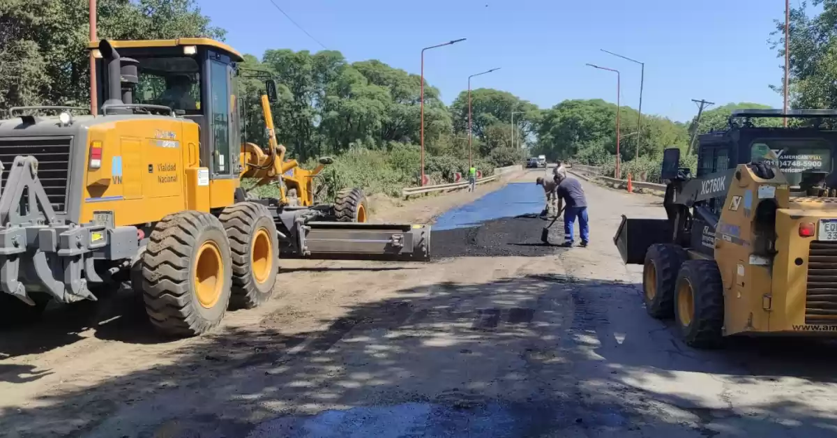 Se suspenden las obras en el puente de Ruta 11 y se retoman luego del feriado