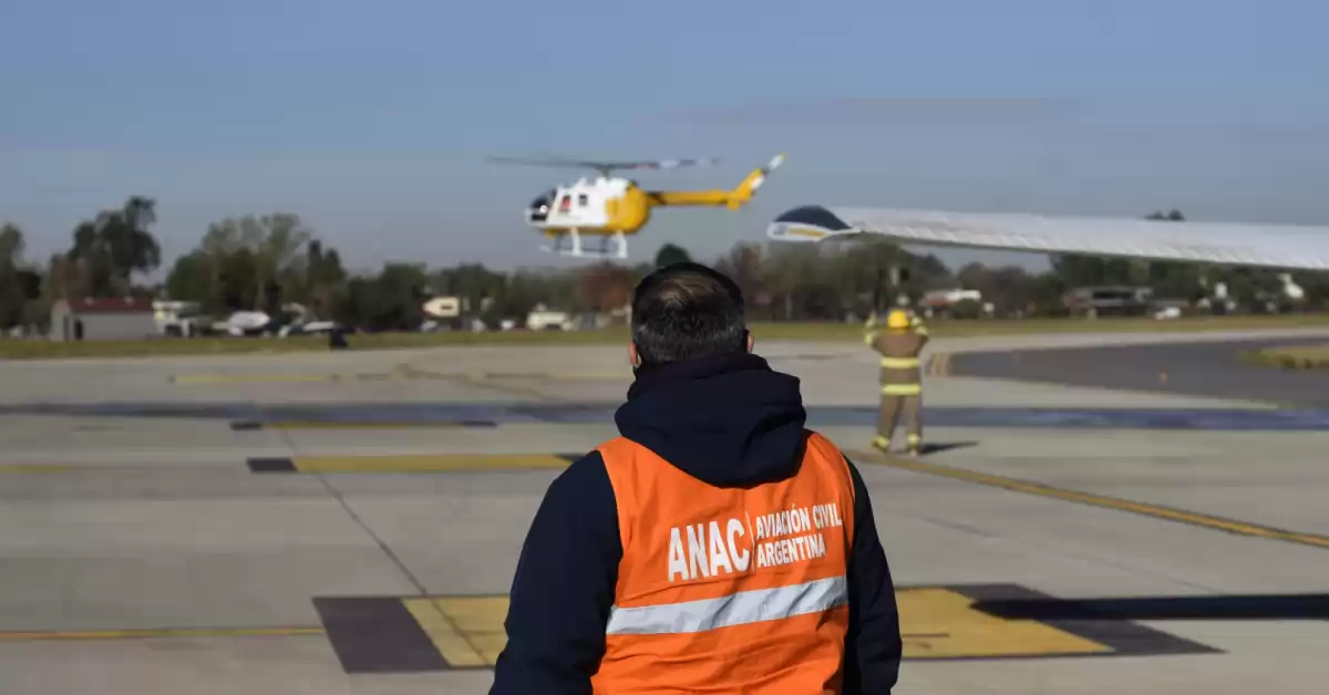 Realizaron un simulacro de choque de aviones en el aeropuerto de Rosario