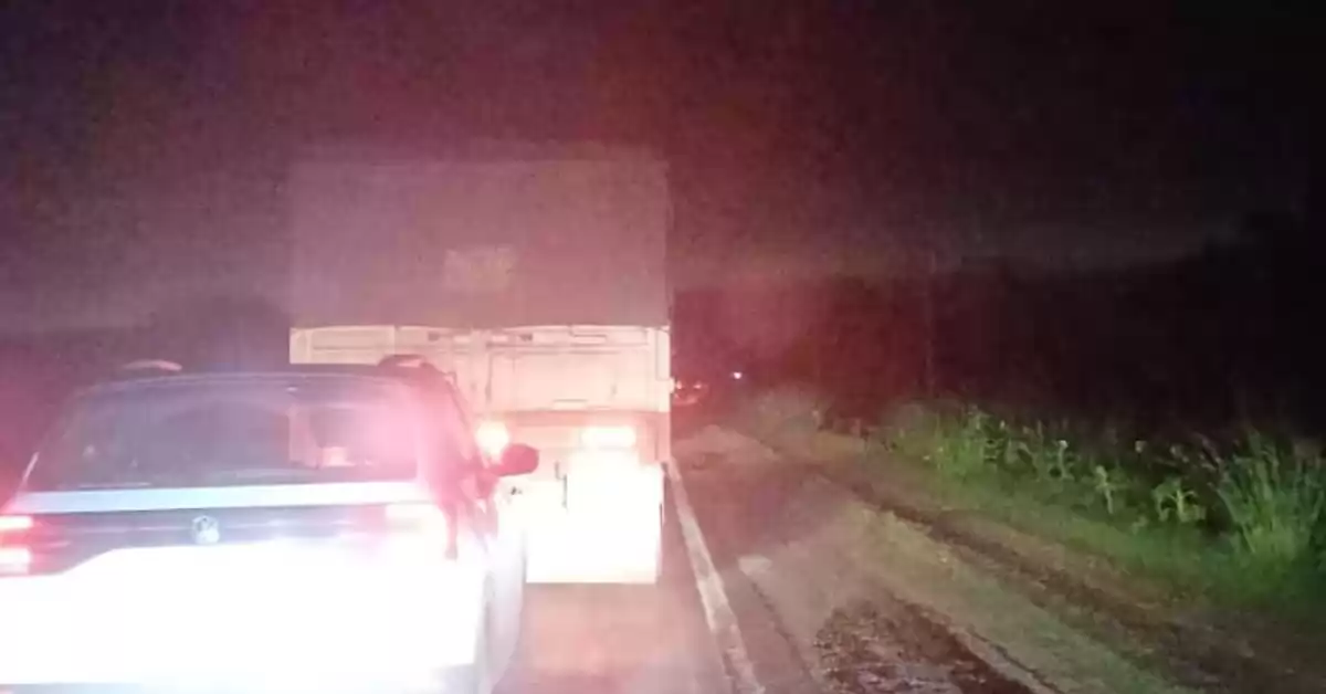 Caos de camiones en los ingresos a la región desde la A012