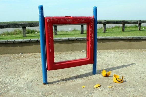 Vandalismo en plazas de San Lorenzo