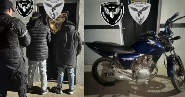 Dos hombres fueron detenidos por llevar una moto de dudosa procedencia en San Lorenzo