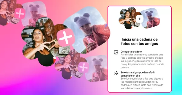 Instagram lanzó una nueva función para historias: cadena de fotos compartida con amigos