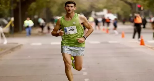 El sanlorencino Francisco Moriconi terminó sexto en su categoría en la Maratón de la Bandera de Rosario