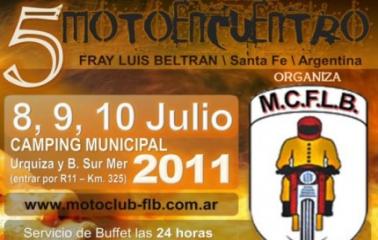 5to motoencuentro en la ciudad de Beltrán