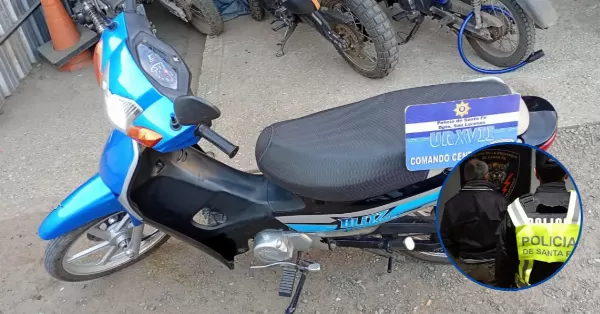 Circulaba en una moto con pedido de secuestro y fue demorado en San Lorenzo