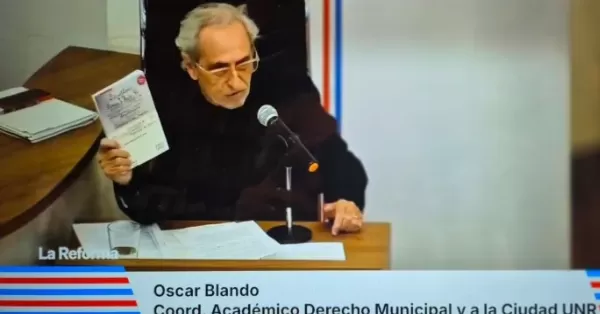 Reforma Constitucional: Oscar Blando advirtió que las cartas orgánicas deben surgir de convenciones municipales 