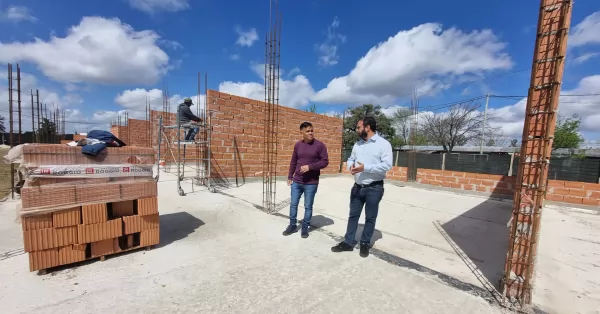 Avanza la construcción del edificio propio de la Escuela 1328 de Puerto San Martín