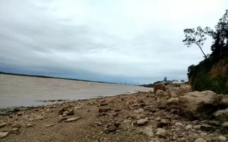 Autoridades de Assa evaluaron la situación en Capitán Bermúdez, ante la bajante del Río Paraná