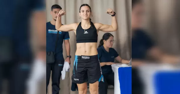 Camila Canut hizo historia: es la primera argentina campeona mundial de MMA en GAMMA