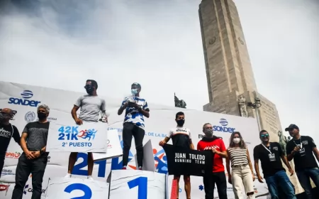 42k Rosario: con protocolos se realizó la maratón Internacional de la Bandera y 