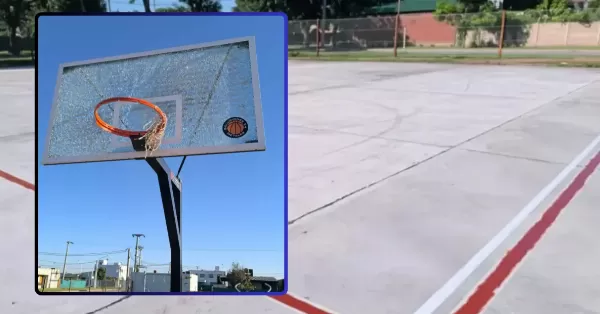 Denuncian vandalismo en el playón deportivo comunal de Ricardone