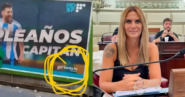 Polémica por los carteles de Messi: Granata pide informes al Gobierno provincial por el uso de fondos públicos