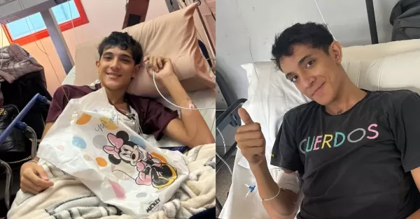 Piden colaboración para Enzo, un joven de Fray Luis Beltrán que fue trasladado al Garrahan y necesita un trasplante de corazón