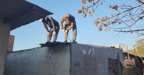 Derribaron un búnker de drogas en Puerto General San Martín