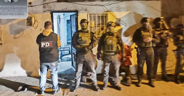 Allanamiento y dos detenidos en un búnker de drogas en Puerto San Martín