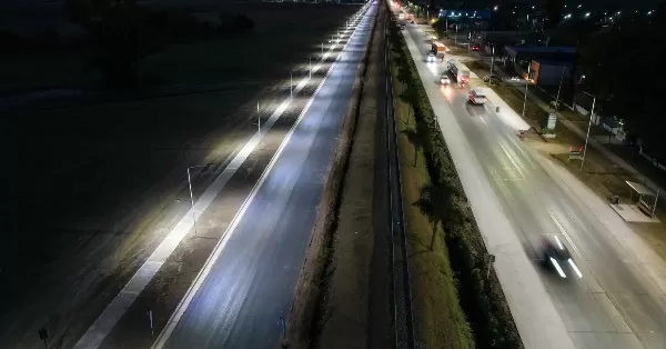 Timbúes: Fiorenza inauguró la primera etapa de pavimentación de la Colectora San Martín