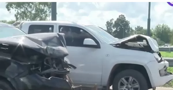 Un choque en cadena en la autopista a Buenos Aires provocó un caos de tránsito