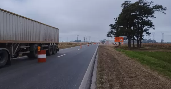 Desvíos en Ruta 91 por la construcción de una nueva rotonda entre Villa La Ribera y Serodino