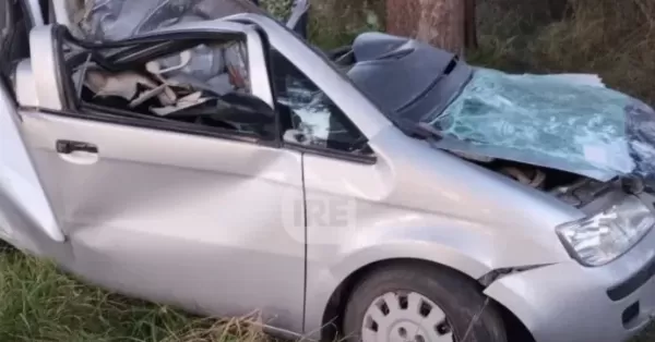 Andino: un joven chocó su auto contra árboles y sufrió múltiples fracturas