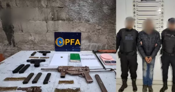 Desarticularon una banda narco en el norte de Rosario: cuatro detenidos y un arsenal incautado