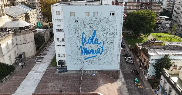 Rosario suma un nuevo mural de Martín Ron para homenajear a Belgrano