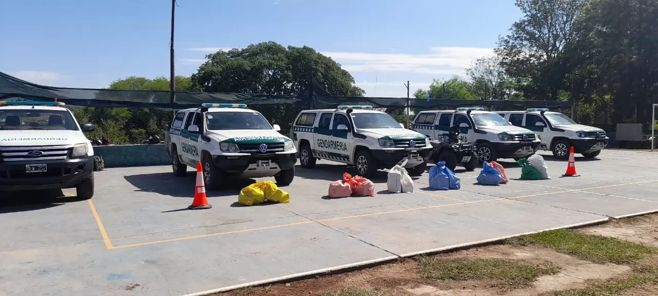 Una patrulla de Gendarmería descubrió 290 kilos de cocaína entre la maleza